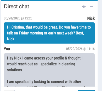 Meeting availability — “Friday morning or early next week works.”